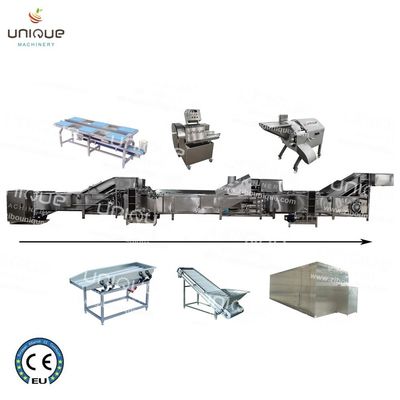 Máquina de lavado de cortes de verduras de acero inoxidable 304 para frutas y verduras congeladas