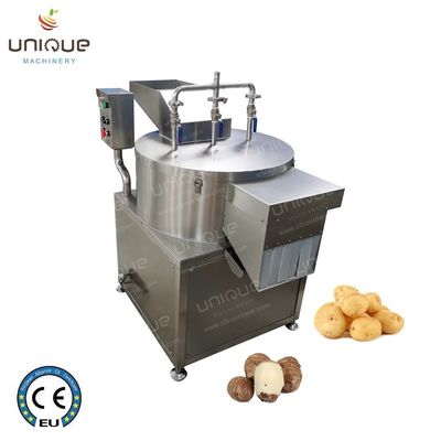 0.75 Kw Máquina profesional para pelar papas Pelador de cuchillas para plantas de procesamiento de carne