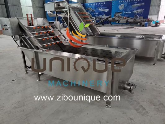 Máquina de lavado de burbujas de frutas y verduras industriales para limón Ananas Fruta de pasión