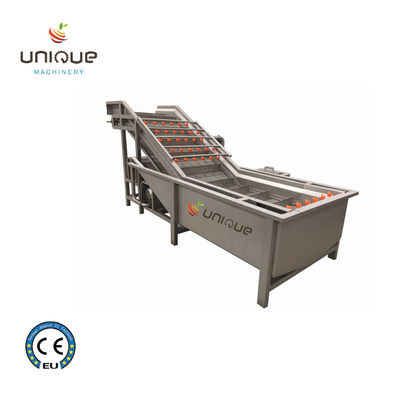 Máquina de lavado de verduras para la línea de procesamiento de inundación de burbujas de chilli de frutas y verduras