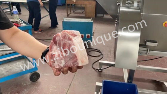 Maquinaria para cortar carne de pollo para cortar carne de cerdo congelada