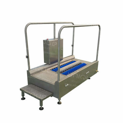 Equipo de limpieza industrial de botas / Proceso de limpieza con agua fría / Lavadora de botas de granjas