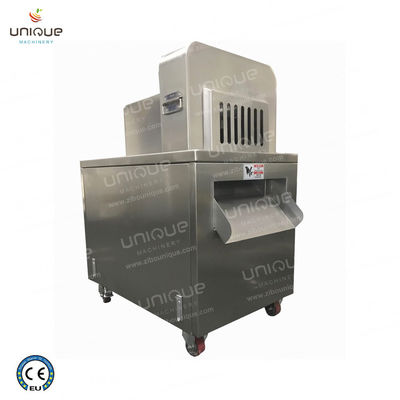 3KW Carne congelada pollo cuello de cerdo vientre de pato cubo de cortar máquina de corte para cortes