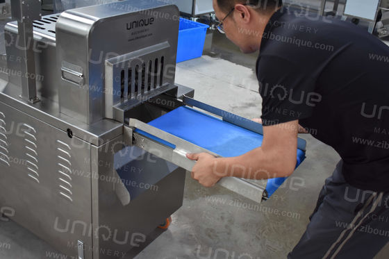 3KW Carne congelada pollo cuello de cerdo vientre de pato cubo de cortar máquina de corte para cortes