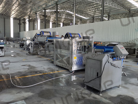 Línea de lavado de ensalada de frutas y verduras con eficiencia de procesamiento de 5000 KG