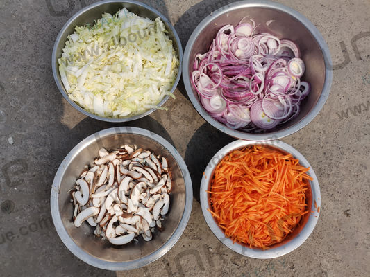 Acero inoxidable 304 Maquina de cortar ensalada de verduras de hojas y repollo para soporte en línea