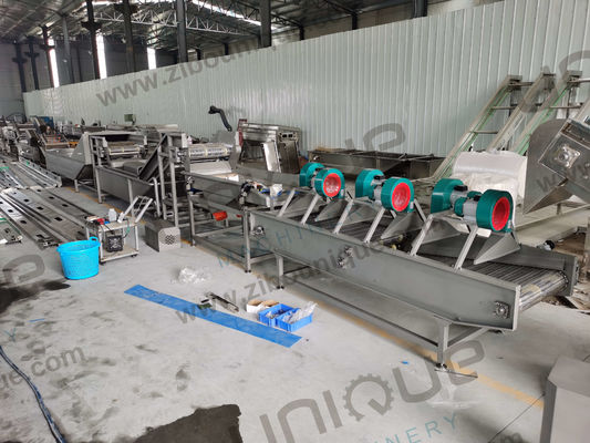 Máquina de blanqueo de frutas y verduras de acero inoxidable 304 para la producción a gran escala
