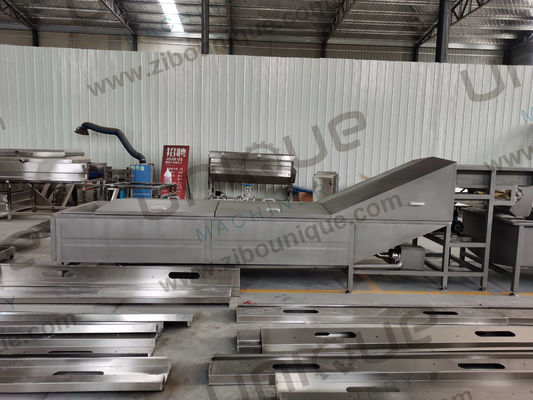 Máquina de blanqueo de frutas y verduras de acero inoxidable 304 para la producción a gran escala