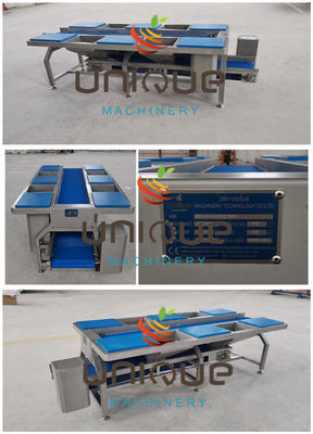 Mesa de transporte y recogida de verduras de acero inoxidable versátil para hoteles 220v/380v