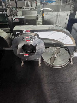 Máquina avanzada de cortar patatas fritas de hierbas verdes y patatas dulces Taro de Zibo Unique Machinery