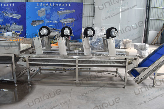 Cinturón de rollo de aire caliente, transportador de malla, ventiladores de alta presión, secador de aire para frutas y verduras