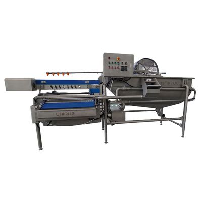 Máquina de lavado industrial de frutas y verduras de acero inoxidable