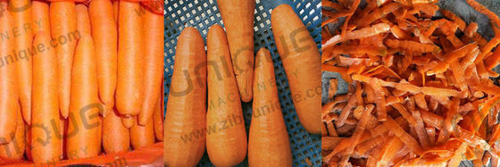 Máquina de procesamiento de zanahorias para pelar con precisión la piel de la zanahoria 1930*500*1050 mm