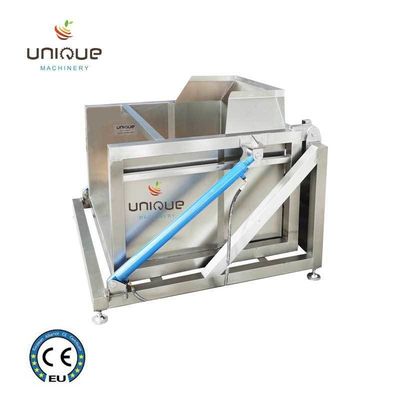 Máquina hidráulica para descargar sin complicaciones las verduras de raíz y más