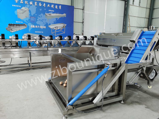 Máquina hidráulica para descargar sin complicaciones las verduras de raíz y más