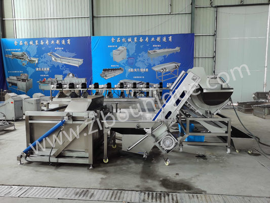 Máquina hidráulica para descargar sin complicaciones las verduras de raíz y más