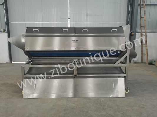304 de acero inoxidable automático de la batata dulce de lavar la máquina de pelar la línea de producción de ñame
