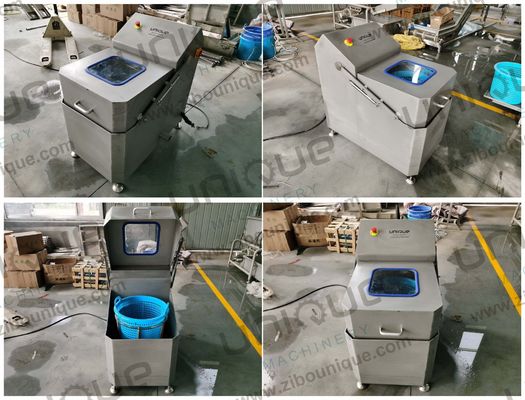 Secador centrífugo automático de 0,75kw para frutas y verduras frescas 1600*800*1200 mm
