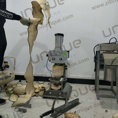 Máquina de procesamiento de cocos para pelar eficientemente una variedad de vegetales de raíz