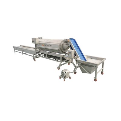 Línea automática de lavado de espárragos de verduras y raíces limpias con exprimidor de frutas y verduras