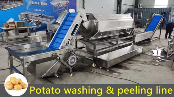 Después del servicio Apoyo técnico de vídeo Máquina eléctrica para pelar papas de vegetales 2200 KG