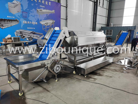 Máquina para pelar la piel de papa de 2200 kg de capacidad ideal para la producción a gran escala