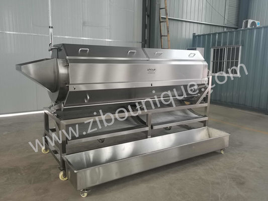 Máquina rotativa de pelar el rábano de patata dulce con operación de producción automática