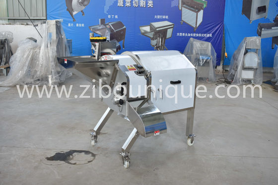 Máquina de corte de cebolla industrial con eficiencia de corte de cubo de verduras eléctrico de 1.5kw