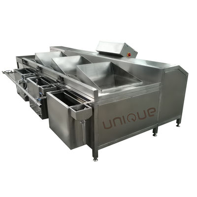 Máquina de lavar verduras de tres depósitos de múltiples funciones para cocinas ocupadas