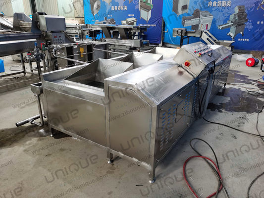 Máquina de lavar verduras de tres depósitos de múltiples funciones para cocinas ocupadas
