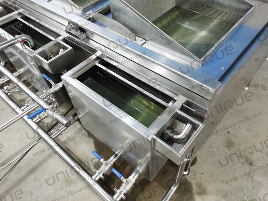 Máquina de lavar verduras de tres depósitos de múltiples funciones para cocinas ocupadas